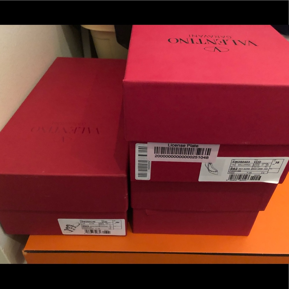 Empty Valentino Shoe Boxes